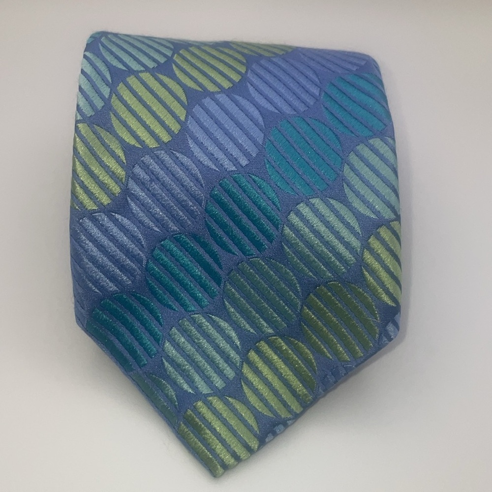 XMI Platinum - Silk Tie - Circular pattern